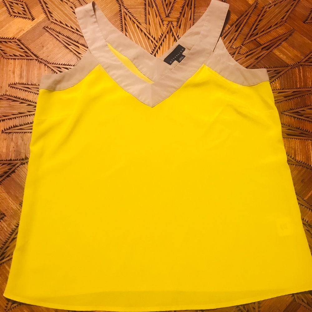 attention semi-sheer tank